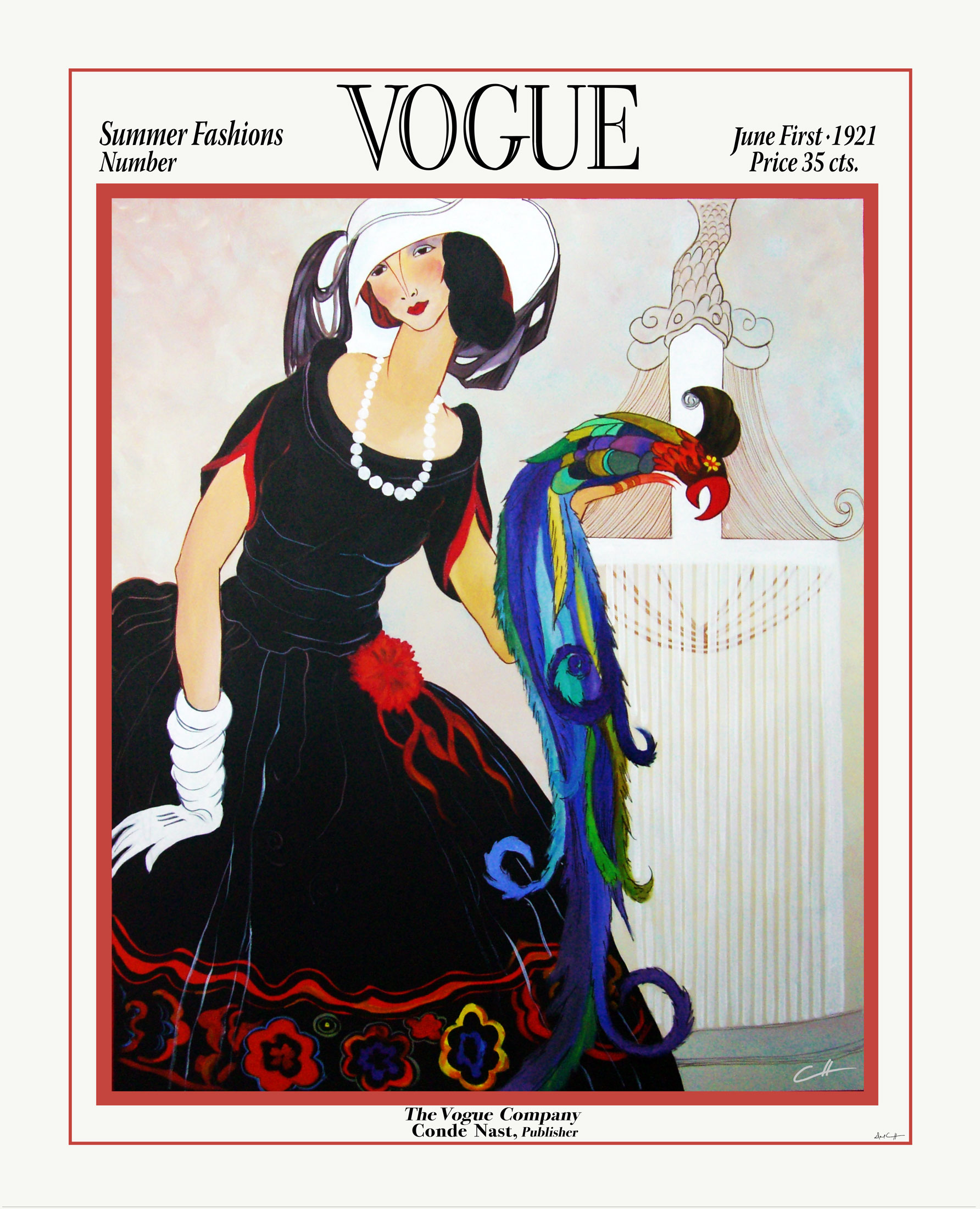 Vogue 2021 Cover - Original art by David Crellen
